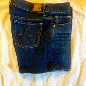 American Eagle Stretch Jean Shorts Size 10 Very Nice